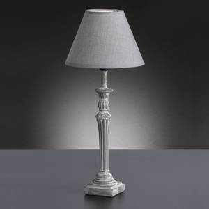 Lampe Poste Tissu mélangé / Céramique - 1 ampoule - Gris