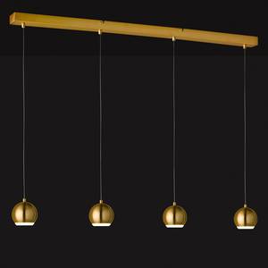 LED-hanglamp Pino II plexiglas/ijzer - 4 lichtbronnen - Wit/goudkleurig