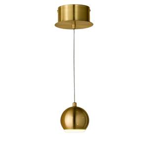 LED-hanglamp Pino I plexiglas/ijzer - 1 lichtbron - Wit/goudkleurig
