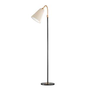 Lampadaire Hopper I Tissu / Fer - Beige / Noir - Nb d'ampoules : 1