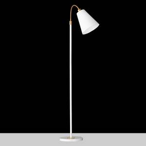 Staande lamp Hopper I geweven stof/ijzer - Wit - Aantal lichtbronnen: 1