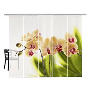 Paneelgordijn Orchidee big Wit - Textiel - 180 x 260 x 260 cm