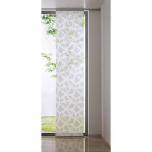Flächenvorhang Rhombic Weiß - Textil - 60 x 300 x 300 cm