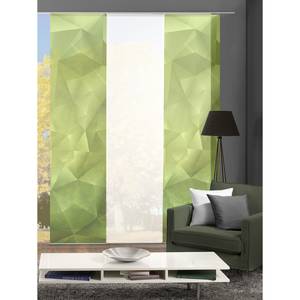 Flächenvorhang Roseville (3-er Set) Grün - Textil - 60 x 245 cm