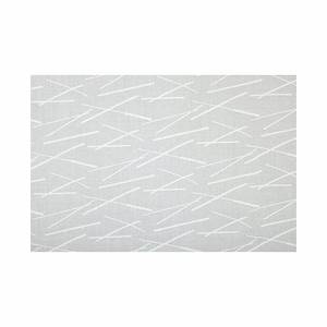 Flächenvorhang Stick Weiß Weiß - Textil
