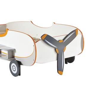 Flugzeugbett Looping Weiß / Orange