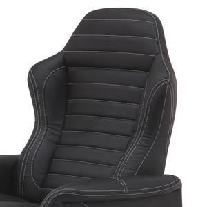 Relaxfauteuil Kinsey kunstleer - zwart