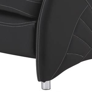 Fauteuil de relaxation Kinsey Imitation cuir - Noir