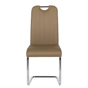 Sledestoelen Ace (2-delige set) kunstleer - Cappuccinokleurig