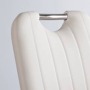 Chaises cantilever Ace (lot de 2) Imitation cuir - Blanc