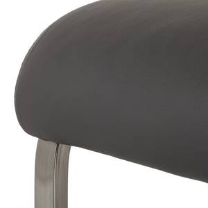 Sledestoelen Alda (2-delige set) donkergrijs kunstleer