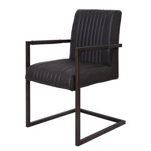 Chaise cantilever Aleg I Imitation cuir - Noir