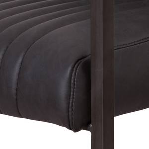 Chaise cantilever Aleg I Imitation cuir - Noir