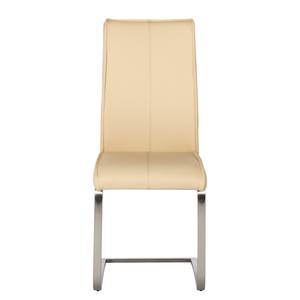 Freischwinger Ayden (2er-Set) Echtleder - Beige