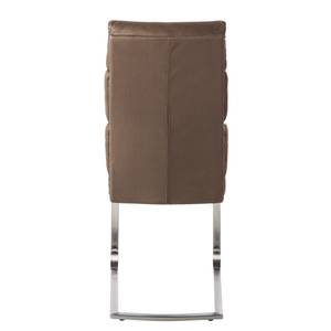 Chaises cantilever Bogus (lot de 2) Imitation cuir - Marron