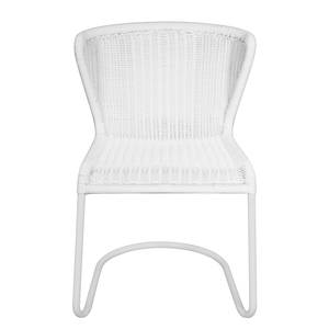 Chaises cantilever Calla (lot de 2) Polyrotin / Métal - Blanc