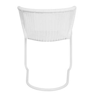 Chaises cantilever Calla (lot de 2) Polyrotin / Métal - Blanc