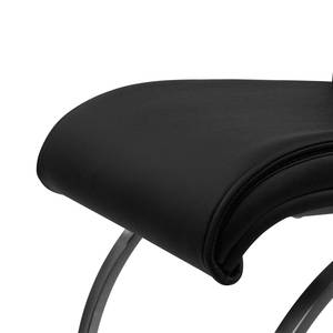 Chaise cantilever Hetlingen I Imitation cuir - Noir