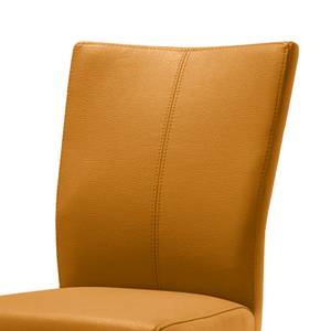 Chaise cantilever Lenneke IV Imitation cuir - Jaune doré