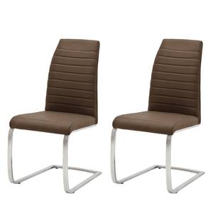 Chaises Levittown II (lot de 2) Marron