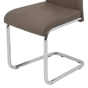 Sledestoelen Lotti (2-delige set) kunstleer - Latte Macchiattokleurig