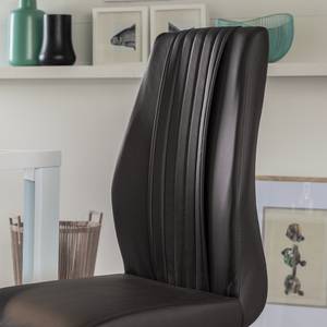 Sledestoelen Manlo (2-delige set) donkerbruin kunstleer