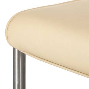 Sledestoelen Nando (2-delige set) echt leer - Beige