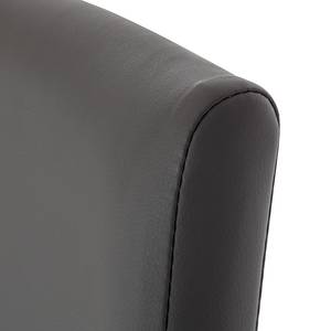 Chaises cantilever Nando (lot de 2) Cuir synthétique Gris