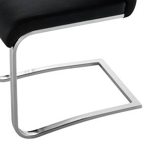 Chaises cantilever Nevia (lot de 2) Imitation cuir Noir