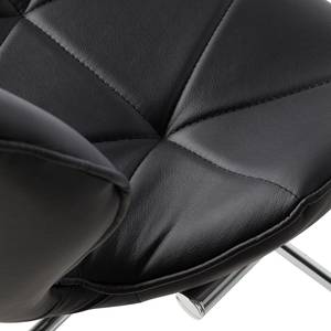 Chaise de bar Onega Imitation cuir - Noir