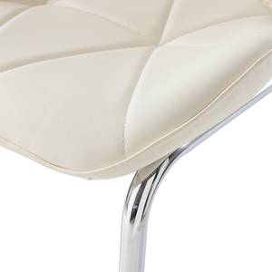 Chaise de bar Onega Imitation cuir - Blanc