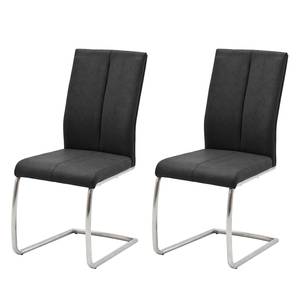 Chaises Sayreville I (lot de 2) Anthracite