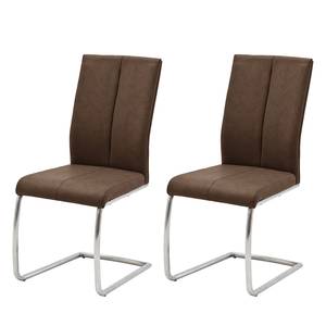 Chaises Sayreville I (lot de 2) Marron