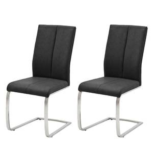 Chaises Sayreville II (lot de 2) Anthracite