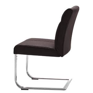 Chaises cantilever Stam I (lot de 2) Marron - Cuir synthétique