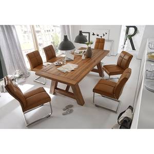 Chaises cantilever Stam I (lot de 2) Cognac - Cuir synthétique