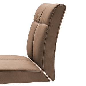 Chaises cantilever Stam II (lot de 2) Marron châtaignier - Cuir synthétique