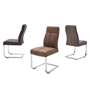 Sledestoelen Stam III (2-delige set) Bruin - Kunstleer