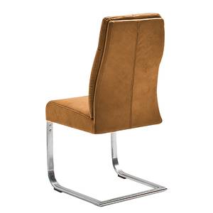 Chaises cantilever Stam III (lot de 2) Cognac - Cuir synthétique