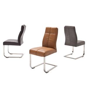 Sledestoelen Stam III (2-delige set) Grijs - Kunstleer