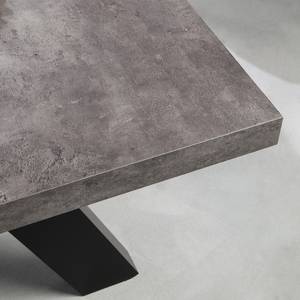 Eettafel Apex betonnen look/mat zwart