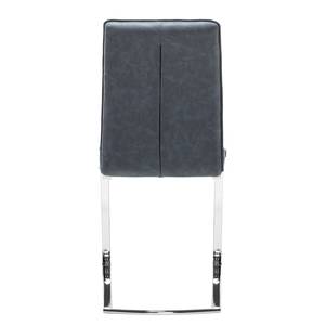 Chaises cantilever Timola (lot de 2) Imitation cuir - Gris vintage