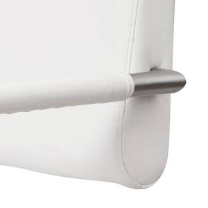 Chaises cantilever Ulka (lot de 2) Imitation cuir - Blanc