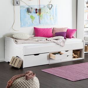 Bed Paulina massief grenenhout - wit