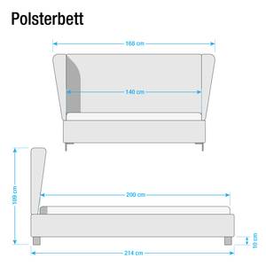 Lit capitonné Neo II Tissu