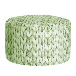 Repose-pieds DotCom Basket Microfibre - Citron vert