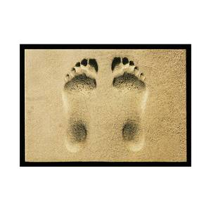 Fußmatte Barfuss Beige - Kunststoff - 70 x 0.5 x 50 cm