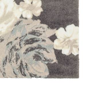 Fußmatte Brooklyn Rose Kunstfaser - Grau / Creme - 66 x 110 cm