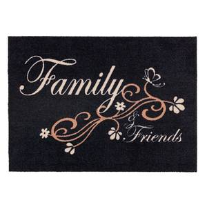 Fußmatte Cardea Family Schwarz - Textil - 50 x 0.6 x 70 cm