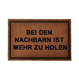 Fußmatte Printy Nachbar I Braun - Kunststoff - 40 x 0.7 x 60 cm